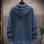 billiga cardigan tröja för män-Herr Tröja Kofta Tröja Hoodie Blixtlåströja Tröja jacka Sticka Stickat Ensfärgat Huva Stylish Utomhus Hem Kläder Höst Vinter Vin Blå S M L