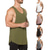 levne Tílka na cvičení-pánské tílka tréninková košile kulturistika vyztužené tílko bez rukávů fitness vesta (šedá (bez potisku bez kapuce), velká x)