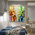 voordelige Abstracte schilderijen-handgemaakte olieverf canvas kunst aan de muur decoratie Paletmes schilderij kleur fantasie voor home decor gerold frameloze niet-uitgerekt schilderij