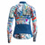 abordables Maillots pour femmes-Femmes Maillot de cyclisme Graffiti Drôle manche longue Cyclisme Maillot Top avec 3 poches arrière VTT Vélo tout terrain Cyclisme sur route Séchage Rapide Bandes réfléchissantes Poche Arrière