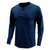abordables chemises henley pour hommes-Homme T-shirt Chemise Henley manche longue Col V Top Extérieur Respirable Poids Léger Rouge vin Vert militaire Bleu Voyage
