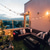 cheap Plug String Lights-Elegant Wedding Reception Party Outdoor String Lights 7.62M 25ft G40 Bulbs Outdoor Wedding Decoration Backyard Bistro Patio Balcony Home Decoration 7W Globe Light String 220-240V