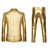 cheap Outfits-Disco 1980s Pants Suits &amp; Blazers Lapel Collar Blazer Shiny Metallic Solid Color Turndown Men&#039;s Carnival Costume Christmas Halloween Carnival Party Club Pride Parade Adults&#039; Tuxedo Spring Fall