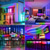 levne Neonová LED světla-220v led neonové flexibilní páskové lano lehké voděodolné smd2835 120led/m s napájecí zástrčkou rgb změna barvy 8x16mm 5m 10m 20m