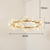 cheap Pendant Lights-40/60 cm Circle Design Pendant Light Metal Modern Style Stylish Floral Style Electroplated Painted Finishes LED Nordic Style 220-240V