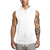 voordelige Hardloop T-shirts-gym hoodie heren bodybuilding stringer tank top spier mouwloos shirt (xl, zwart)