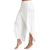 preiswerte Damen Hosen-Damen-Basic-Culottes Chinos mit weitem Bein mehrlagige Split-Rüschenhose Fitnessstudio Yoga dehnbar chinesischer Stil lose dunkelgrau 5xl