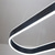 abordables Diseño de línea-80/100cm diseño circular lámpara colgante led estilo nórdico aleación de aluminio acabados pintados moda moderna para comedor cocina salón 110-240v 78w solo regulable con mando a distancia