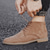 cheap Dress Boots-Men&#039;s Beige Faux Suede Lace-Up Desert Boots – Classic Chukka Style with Comfortable Rubber Sole for Casual Wear