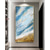 abordables Peintures Abstraites-Peinture à l'huile à la main toile art mural décoration abstraite feuille d'or peinture bleu océan pour la décoration intérieure roulé sans cadre peinture non étirée