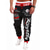 preiswerte Sweatpants-Herren Jogginghose Trainingshose Jogginghose Jogger Hose Hosen Elastische Taille Buchstabe Grafik-Drucke Sports Outdoor Freizeitskleidung Brautkleider schlicht HipHop Grau Blau Schwarz Blau Hoher