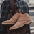 cheap Dress Boots-Men&#039;s Beige Faux Suede Lace-Up Desert Boots – Classic Chukka Style with Comfortable Rubber Sole for Casual Wear