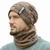 voordelige Kledingaccessoires-winter beanie hoeden sjaal set warm gebreide hoeden schedel cap nekwarmer met dikke fleece gevoerde muts &amp; sjaal voor mannen vrouwen camping wandelen skiën