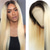 cheap Human Hair Lace Front Wigs-150% 180% 13x4 Lace T1B/613 Ombre Blonde Lace Front Human Hair Wigs For Women Brazilian Remy Straight Pre Plucked