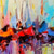 cheap Abstract Paintings-Handmade Oil Painting Canvas Wall Art Decoration Abstract  Seascape Painting Color Sailboat for Home Decor Rolled Frameless Unstretched Painting