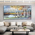 cheap Landscape Paintings-Handmade Oil Painting Canvas Wall Art Decoration Abstract Landscape  Painting Autumn Birch for Home Decor Rolled Frameless Unstretched Painting