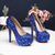 cheap Semi-Formal-Women&#039;s Silver Rhinestone-Embellished High Heel Pumps – Glamorous Bridal or Evening Shoes for Wedding and Special Occasions
