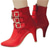 abordables Botines-Botines de tacón alto de moda para mujer con hebillas y cremallera: elegantes botas de tacón de aguja de piel sintética para otoño e invierno