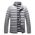 cheap Men&#039;s Downs &amp; Parkas-Men&#039;s Hiking Down Jacket Duckdown Winter Outdoor Stripes Thermal Warm Warm Stretchy Comfortable Top Full Length Visible Zipper Ski / Snowboard Fishing Camping / Hiking / Caving Wine Red Black Grey
