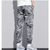 economico Pantaloni cargo-Per uomo Pantaloni cargo Jogging Pareggiatore Pantaloni Vita elastica Classico Multi tasca Mimetico Comfort All&#039;aperto Lunghezza intera Informale Giornaliero Streetwear Moda Verde militare Grigio