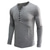 billige t-skjorter med lange ermer-henley skjorte for menn tilfeldig slim fit langermet henley t-skjorter bomullsskjorter grunnleggende mote golf t-skjorte knapper stolpe ensfarget bomullsskjorter