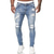 זול מכנסי ג&#039;ינס ומכנסי ג&#039;ינס-ג&#039;ינס סטרץ&#039; הרוס לגברים מכנסי ג&#039;ינס משומשים לגברים בגזרת רחוב משומשים מכנסי רחוב מכנסיים מחודדים מכנסי ג&#039;ינס רוכסן וכפתור זבוב