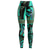 cheap Yoga Leggings &amp; Tights-Women&#039;s Leggings Sports Gym Leggings Yoga Pants Spandex Green Purple Rosy Pink Cropped Leggings Floral Tummy Control Butt Lift Clothing Clothes Yoga Fitness Gym Workout Running / High Elasticity