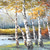 cheap Landscape Paintings-Handmade Oil Painting Canvas Wall Art Decoration Abstract Landscape  Painting Autumn Birch for Home Decor Rolled Frameless Unstretched Painting
