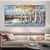 cheap Landscape Paintings-Handmade Oil Painting Canvas Wall Art Decoration Abstract Landscape  Painting Autumn Birch for Home Decor Rolled Frameless Unstretched Painting