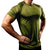 economico T-Shirt Running-Per uomo Top yoga Estate Tinta unica Verde militare Nero Elastene Yoga Allenamento in palestra Corsa Maglietta Superiore Manica corta Sport Abbigliamento sportivo Traspirante Asciugatura rapida