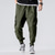 cheap Cargo Pants-Men&#039;s Cargo Pants Cargo Trousers Joggers Trousers Drawstring Elastic Waist Multi Pocket Plain Comfort Outdoor Full Length Casual Daily Streetwear Casual Loose Fit ArmyGreen Red Inelastic