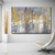 cheap Abstract Paintings-Wall Art Canvas Prints Painting Artwork Picture Abstract Knife Painting Golden Landscape Home Decoration Decor Rolled Canvas No Frame Unframed Unstretched