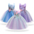 cheap Party Dresses-Kids Girls&#039; Dress Lace Floral Party Blue Purple Blushing Pink Cotton Elegant Colorful Dresses All Seasons 3-12 Years