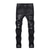 levne džíny a džínové šortky-pánské zničené strečové džíny-hadice použité slim-fit džínové kalhoty pro muže streetwear kalhoty zúžené kalhoty džínové kalhoty zapínání na zip a knoflík