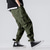 cheap Cargo Pants-Men&#039;s Cargo Pants Cargo Trousers Joggers Trousers Drawstring Elastic Waist Multi Pocket Plain Comfort Outdoor Full Length Casual Daily Streetwear Casual Loose Fit ArmyGreen Red Inelastic