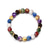 cheap Men&#039;s Trendy Jewelry-hot selling  natural volcanic stone colorful seven chakra bracelet agate stone beads bracelet