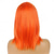cheap Party Wigs-Short Bob Wigs with Bangs Orange Straight Shoulder Length Synthetic Wig for Women Heat Resistant Wig for Party Daily Wear (Orange) Halloween Wigs