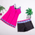 cheap Tankinis-Women&#039;s Swimwear Tankini 2 Piece Plus Size Swimsuit Open Back Print Floral Green Black Fuchsia Camisole Strap Bathing Suits New Vacation Fashion / Modern / Padded Bras