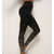 billige Yoga Leggings &amp; strømpebukser-Dame Leggins Trykt mønster Hverdag Trykt mønster Hvid Sort Grå S M L