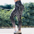 billiga Yoga Leggings &amp; Tights-Dam Damasker Sports Gym Leggings Yogabyxor Vit / Svart Svart Svart / vit Sommar Beskurna leggings Mönster Magkontroll Rumplyft Kläder Kläder Yoga Kondition Gymträning Löpning / Elastisk / Mager