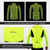 tanie Koszulki i bluzy kolarskie-Męskie Koszulka rowerowa Koszulka zjazdowa Długi rękaw Kolarstwo górskie Kolarstwie szosowym Dżersej Biały Zielony Ciemnoszary Oddychający Szybkie wysychanie Odblaskowe paski Sporty Odzież