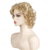 economico Parrucche trendy sintetiche-dominique mcelligott parrucca parrucche bionde corte per le donne bianche capelli biondi ondulati ricci naturali parrucche corte sintetiche parrucche per feste di natale