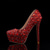 cheap Semi-Formal-Women&#039;s Silver Rhinestone-Embellished High Heel Pumps – Glamorous Bridal or Evening Shoes for Wedding and Special Occasions
