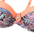 preiswerte Bikini-Sets-Damen Bademode Bikinis 2 Stück Badeanzug Push-Up Hosen Geometrisch Mehrfarbig Blau Rosa Orange Gelb V-Wire Ausschnitt Badeanzüge neu Sexy nette Art / Gepolsterte BHs