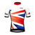 cheap Cycling Jerseys-21Grams Men&#039;s Cycling Jersey Short Sleeve Mountain Bike MTB Road Bike Cycling Graphic UK National Flag Jersey Top Yellow Red Royal Blue Spandex Breathable Moisture Wicking Reflective Strips Sports
