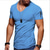 cheap Running Tops-Men&#039;s V Neck Running Shirt Tee Tshirt Top Athletic Athleisure Summer Breathable Quick Dry Moisture Wicking Fitness Running Walking Jogging Sportswear Solid Colored Green White Black Pink Light Green
