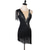 abordables robe de compétition-robe de patinage artistique à franges pompon cristaux / strass femme fille entraînement performance sans manches maille haute spandex