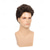 abordables Pelucas hombre-Hombres peluca marrón en capas corto rizado natural ondulado halloween sintético resistente al calor cosplay fiesta pelucas de cabello para hombre chico