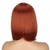 abordables Perruques de qualité supérieure-Perruques orange pour femmes porsmeer short bob perruques de cheveux raides pour femmes longueur d'épaule pleine perruque couleur rouge gingembre naturel