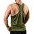 ieftine Tricouri de Sală-Bărbați Top yoga Vară Culoare solidă Verde Gri Yoga Fitness Gimnastică antrenament Bluză Sportiv Îmbrăcăminte de Sport  Respirabil Uscare rapidă Ușor Strech